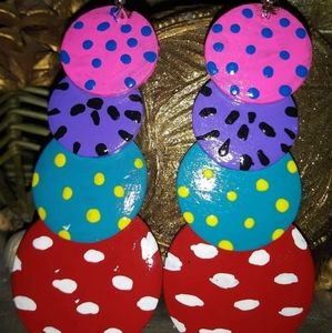 Hand painted earrings
